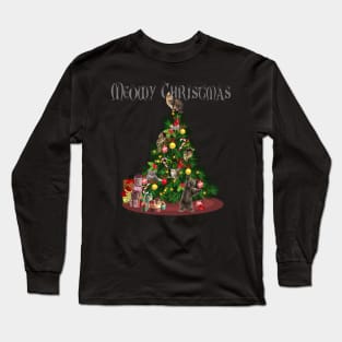 Meowy Christmas Tree Long Sleeve T-Shirt